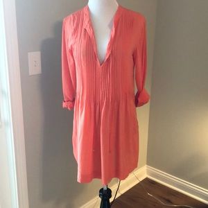Orange swimsuit cover up